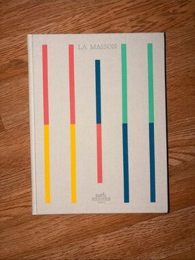 Hermès 'La Maison' Decorative Hardcover Notebook - Multi-Color Stripe